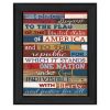 "Pledge of Allegiance" By Marla Rae, Printed Wall Art, Ready To Hang Framed Poster, Black Frame