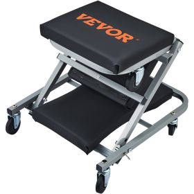 VEVOR 2 in 1 Z Creeper Seat Rolling Chair Auto Mechanics Shop Garage Work Stool