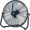 20 inch 360 Degree Pivot High Velocity Steel Floor Fan , Black