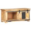 TV Cabinet 35.4"x13.8"x15.7" Solid Mango Wood