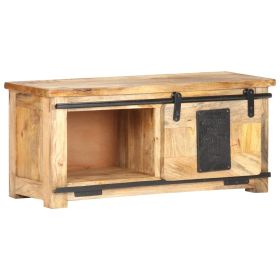 TV Cabinet 35.4"x13.8"x15.7" Solid Mango Wood