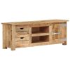 TV Cabinet 43.3"x11.8"x15.7" Rough Mango Wood