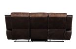 ACME Jaylen Sofa (Motion), Toffee & Espresso Polished Microfiber 55425