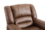 Recliner Chair Classic and Traditional Luxurious Brass Rivets Decoration Manual Chair Reclining