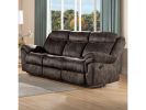 ACME Zubaida Sofa (Glider & Motion), 2-Tone Chocolate Velvet 55020