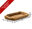 MidWest QuietTime Pet Bed & Dog Crate Mat, Cinnamon 48"