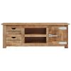 TV Cabinet 43.3"x11.8"x15.7" Rough Mango Wood