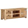 TV Cabinet 43.3"x11.8"x15.7" Rough Mango Wood