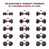 Smart Bell, Quick Select Adjustable Dumbbell, 5-52.5 lbs., Black, Single