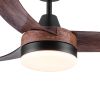 42 in.Modern Farmhouse Ceiling Fan with Light and Remote Control