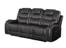 ACME Braylon Sofa (Motion), Magnetite PU 55410