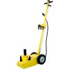 22 Ton Hydraulic Floor Jack Air-Operated Axle Bottle Jack with (4) Extension Saddle Set Built-in Wheels,Yellow