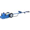 22 Ton Hydraulic Floor Jack Air-Operated Axle Bottle Jack with (4) Extension Saddle Set Built-in Wheels, Blue