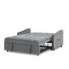 Loveseats Sofa Bed with Pull-out Bed,Adjsutable Back and Two Arm Pocket,TypeC and USB Charging with Copper nail,Grey (47"x53"x31")