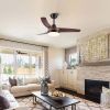 42 in.Modern Farmhouse Ceiling Fan with Light and Remote Control