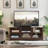 Universal Wooden TV Stand for TVs up to 60 Inch with 6 Open Shelves