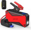 DBPOWER Peak 1600A 18000mAh Portable Car Jump Starter( up to 7.2 Gas;  5.5L Diesel Engines) Battery Booster with Smart Charging Port;  LCD Display;  I