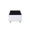 Modern Smart Coffee Table with Built-in Fridge, Bluetooth Speaker, Wireless Charging Module, Touch Control Panel, Power Socket, USB Interface, Outlet