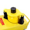 22 Ton Hydraulic Floor Jack Air-Operated Axle Bottle Jack with (4) Extension Saddle Set Built-in Wheels,Yellow