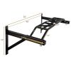 47" Pull Up Bar Wall Mounted Multi-Grip w/Hangers for Punching Strength Training