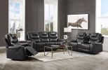 ACME Braylon Sofa (Motion), Magnetite PU 55410