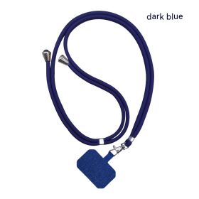 Mobile Phone Lanyard Card Halter (Color: Dark Blue)