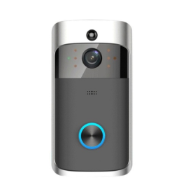 Wireless Video Camera Ringer Doorbell Ring (Option: Silver Black)