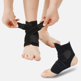 Sports Ankle Strap Protective Gear (Option: Black-1pairs)