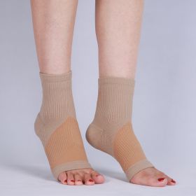 New Sports Ankle Support Anti-ankle Socks (Option: Skin Color S Code)