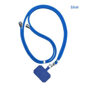 Mobile Phone Lanyard Card Halter (Color: Blue)