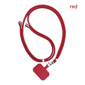 Mobile Phone Lanyard Card Halter (Color: Red)