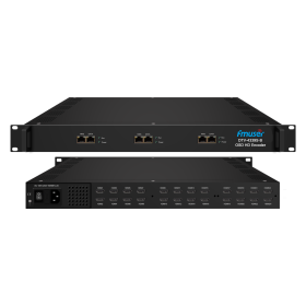 FMUSER DTV-4339S-B/4347S-B/4355S-B  8/16/24 HDMI Mpeg4/H.264 in 8/16/24 SPTS OSD Encoder (Color: DTV-4355S-B 24 HDMI in)