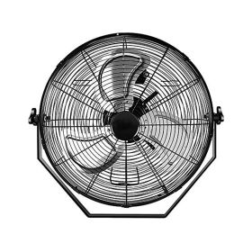 High Velocity 3 Speed Ventilation Metal Fan For Commercial Residential Use (Color: As pic show, size: 20")