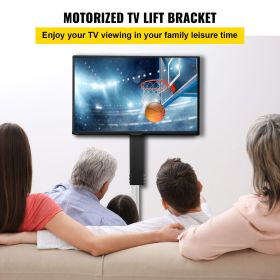 VEVOR Motorized TV Lift Stroke Length 35 Inches Motorized TV Mount Fit for 32-65 Inch TV Lift with Remote Control Height Adjustable 28.7-64.2 Inch,Loa (Stroke Length: 28 Inches, Stroke Distance: 38 - 65 inch)