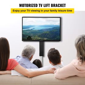 VEVOR Motorized TV Lift Stroke Length 35 Inches Motorized TV Mount Fit for 32-65 Inch TV Lift with Remote Control Height Adjustable 28.7-64.2 Inch,Loa (Stroke Length: 31 Inches, Stroke Distance: 42 - 73 inch)