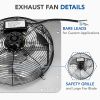 Aluminum High Speed Shutter Exhaust Fan