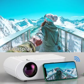 720p Portable Smart Projector P62 Supports Home Office HD Projector (Option: White with screen version-220V US)