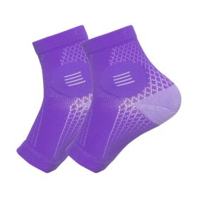 Basketball Riding Anti-sprain Foot Anti-hip Foot Ankle Support Sets (Option: Purple L1 Double)