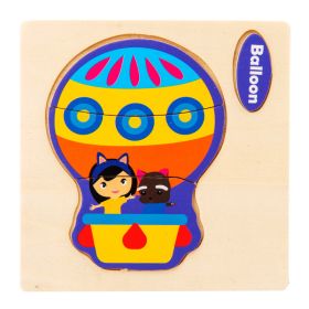 Three-dimensional Cartoon Pattern Puzzle Toy (Option: Hot Air Balloon)